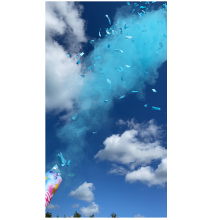 Konfettikanon 30 cm Rök-konfetti GR Boy