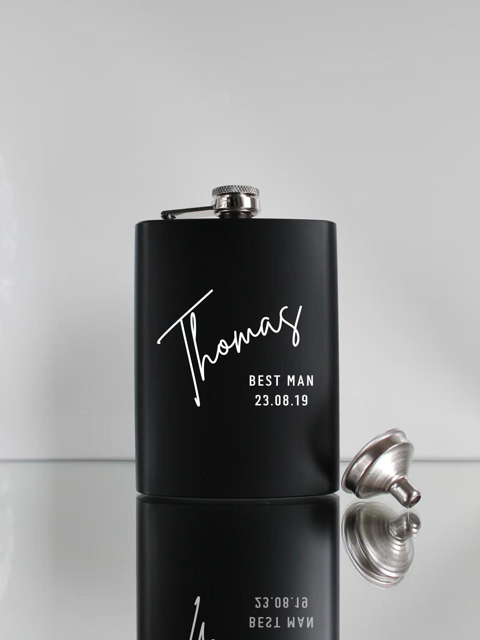 Svart fickplunta med design