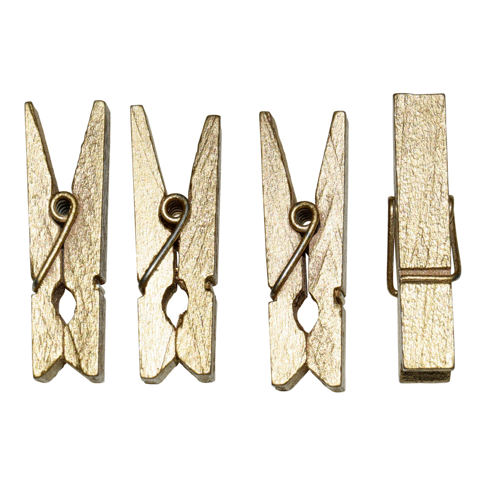 Klädnypor Små Guld
