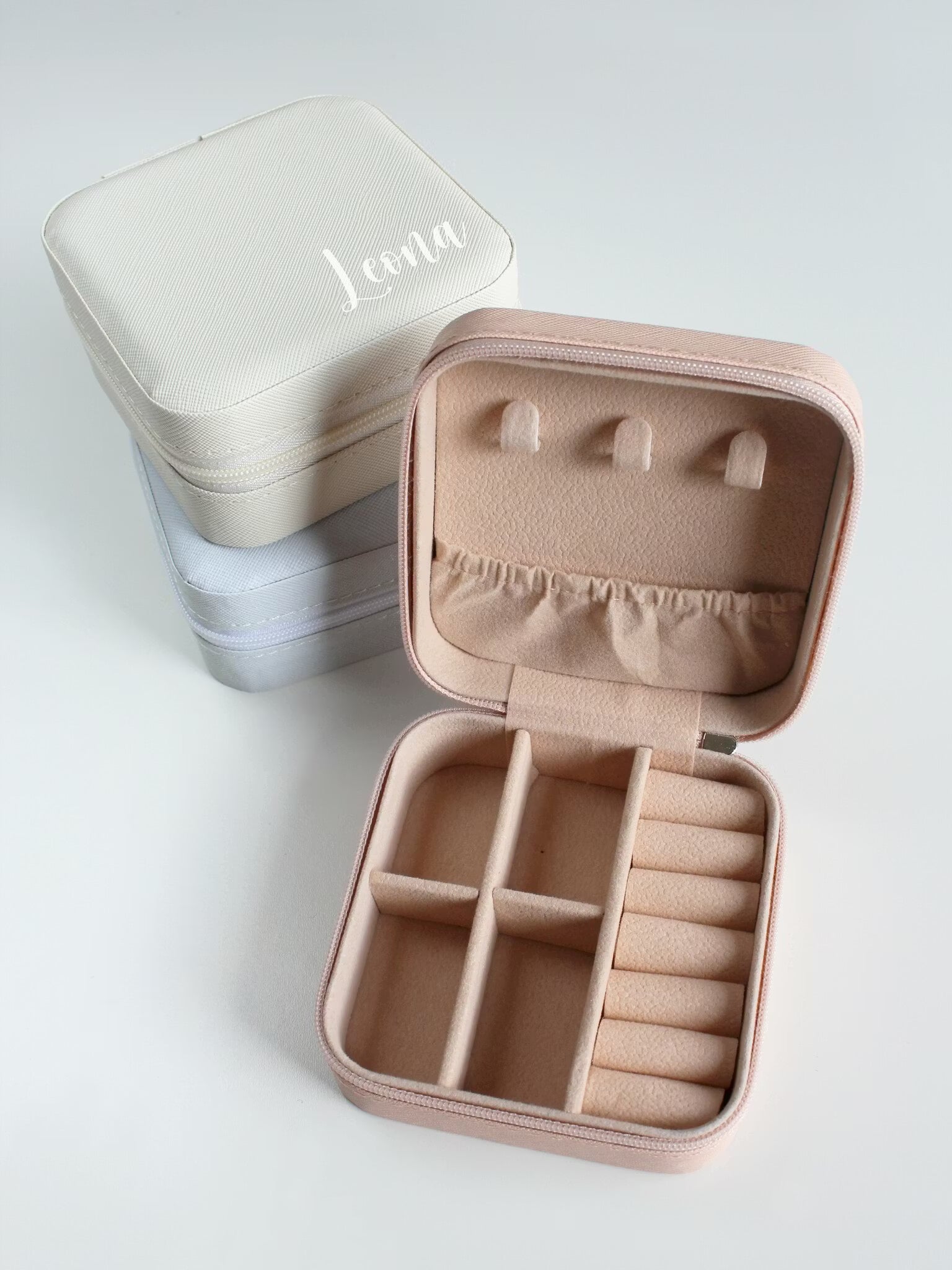 Personlig resesmyckeskrin med namntryck