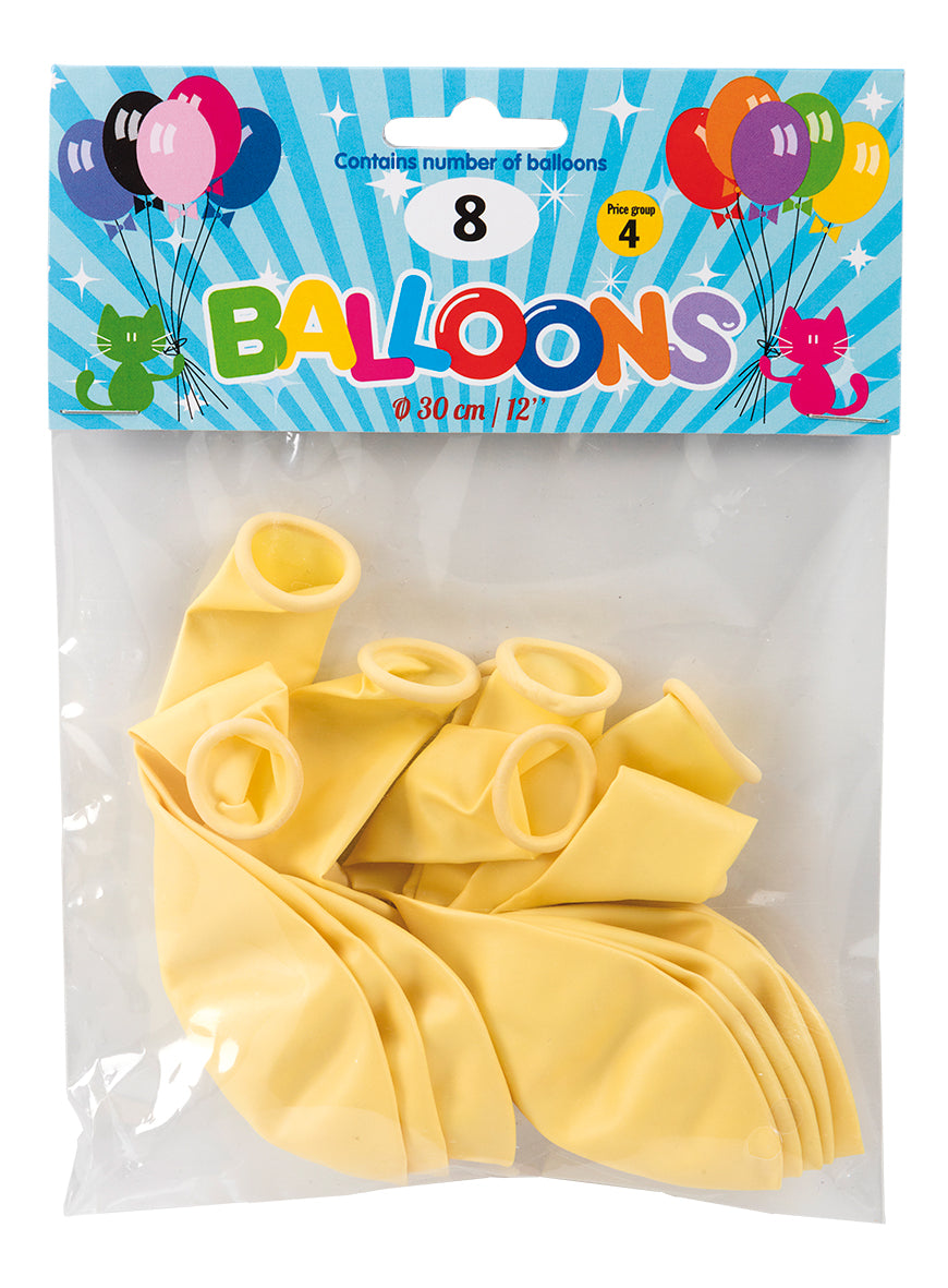 Ballonger Elfenben 8-pack