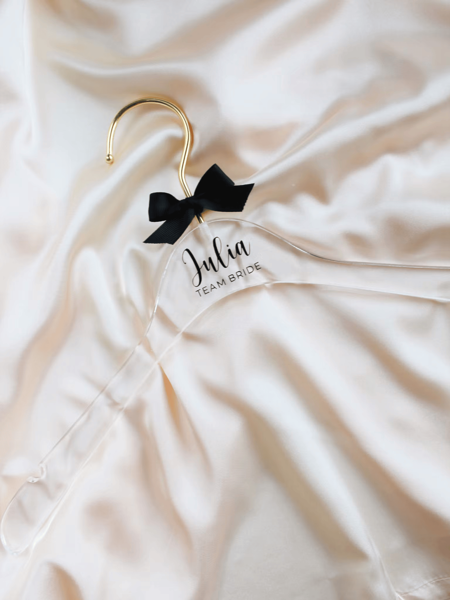 Personlig bröllopsgalge med tryck