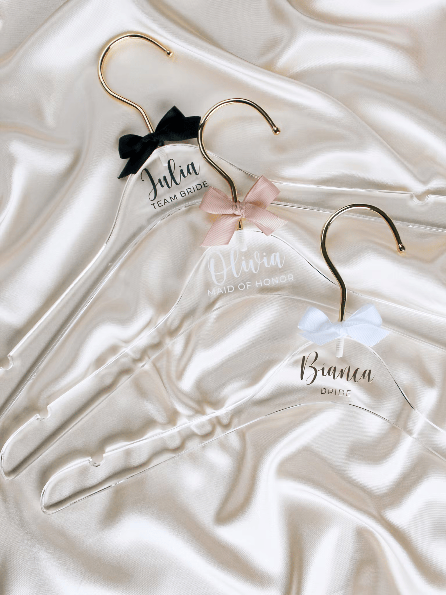 Personlig bröllopsgalge med tryck