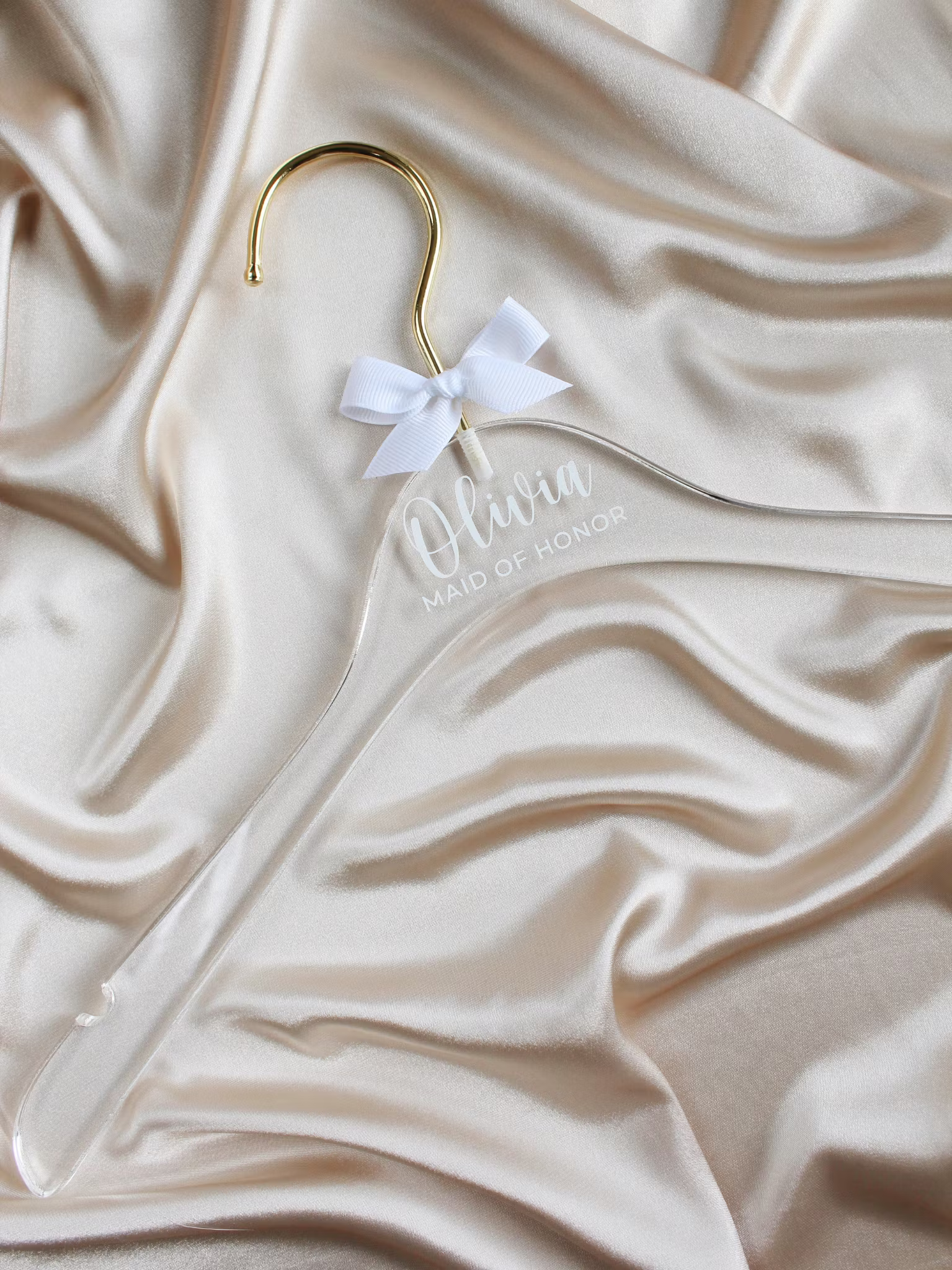 Personlig bröllopsgalge med tryck