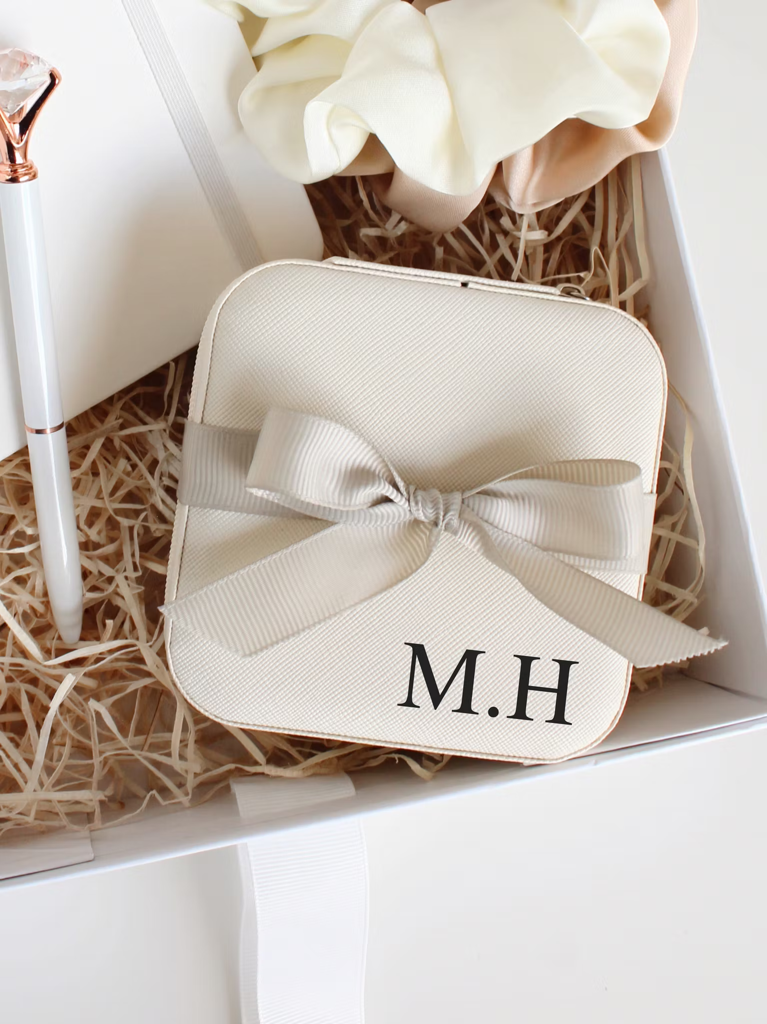 Personlig resesmyckeskrin med namntryck