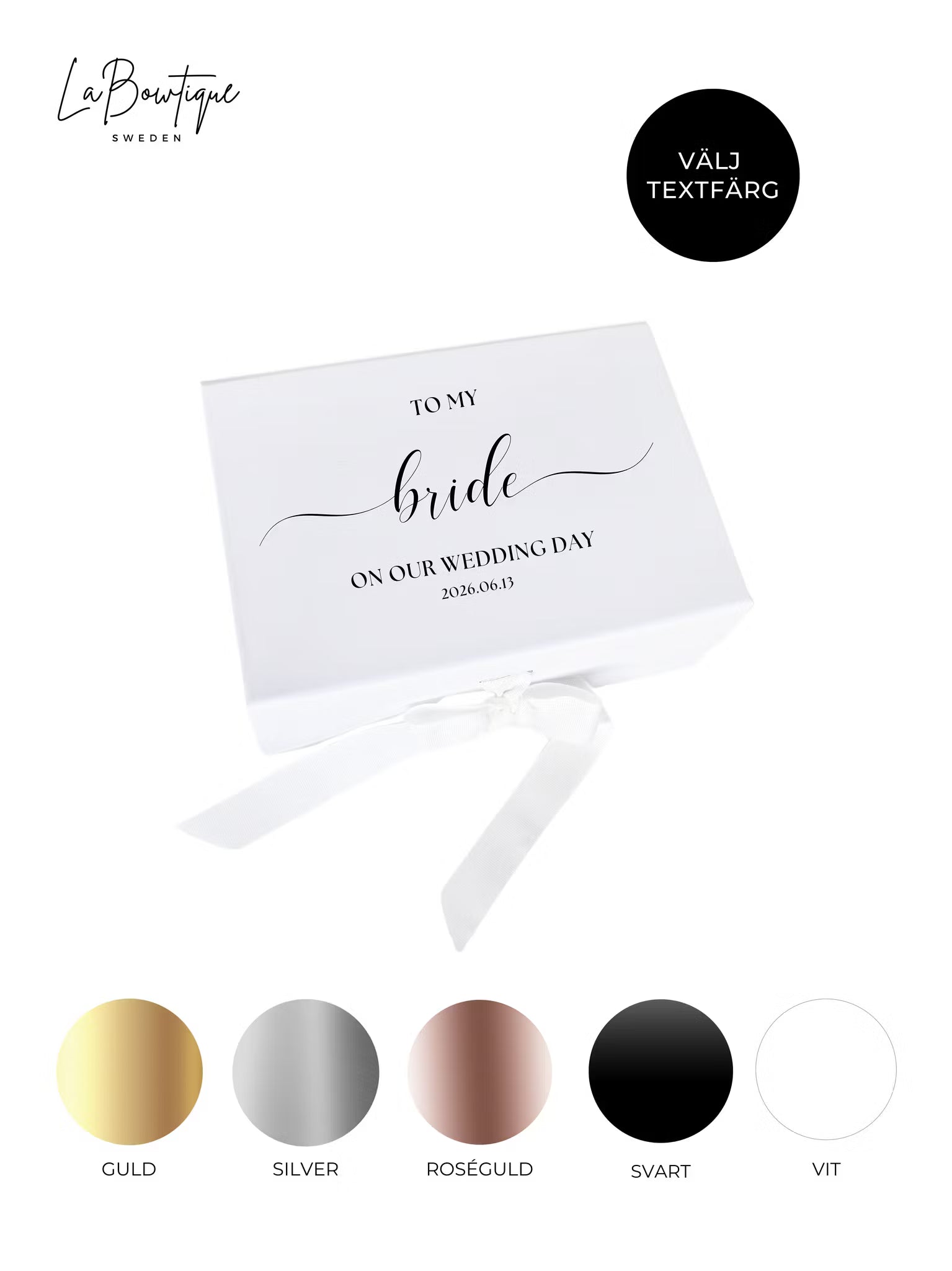 Wedding Day Box, Bride-Typsnitt