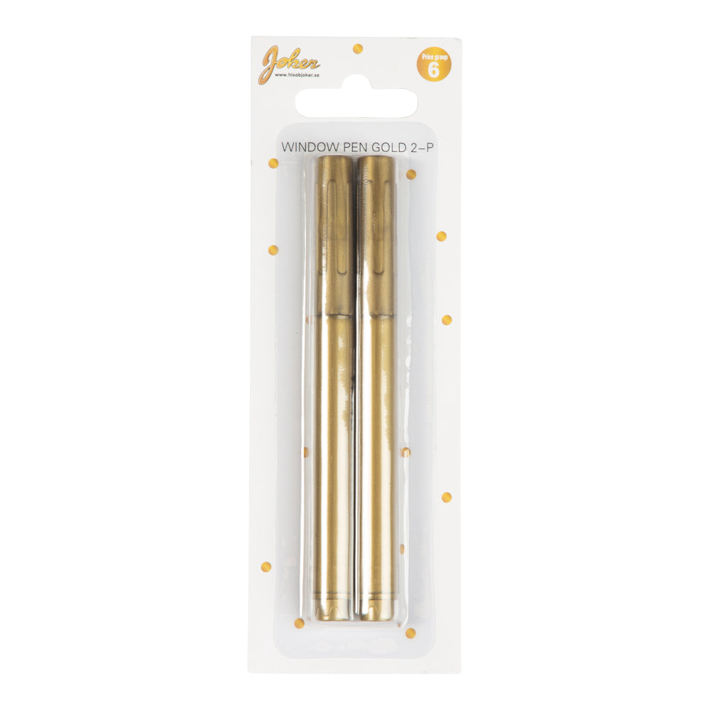 Fönsterpenna Guld 2-pack