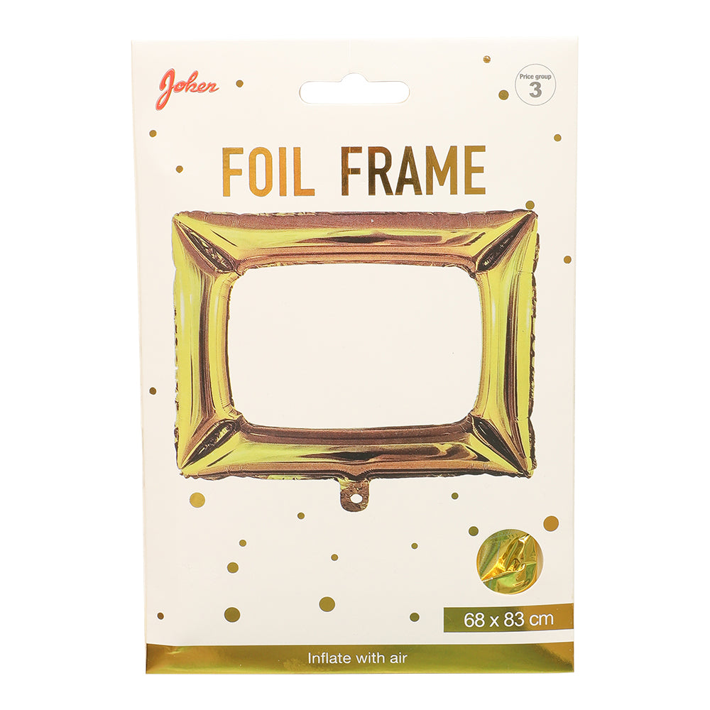 Uppblåsbar Foto ram i folieguld - Förpackning