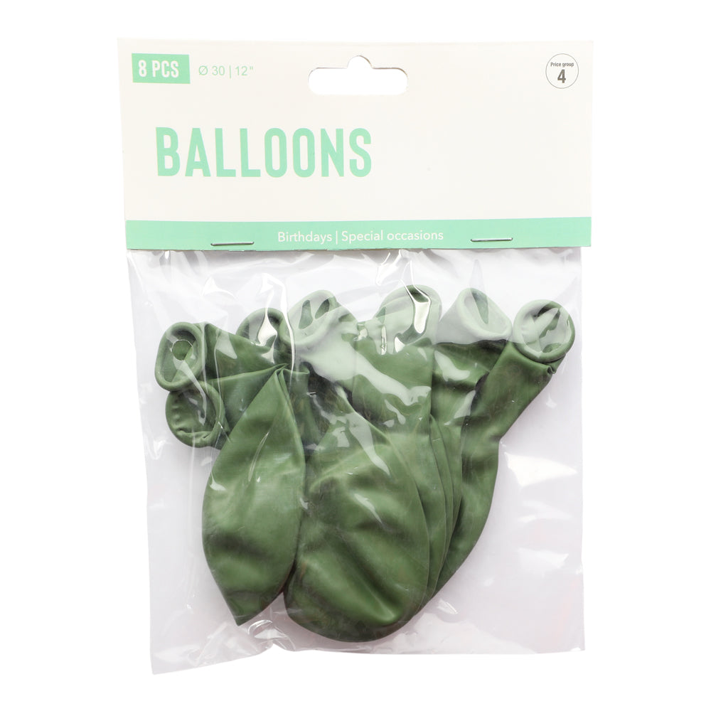 Förpackning - Vintageballong - Mossgrön