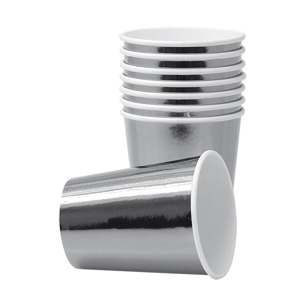 Pappersmuggar i Silver 8-pack