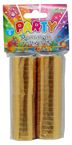 Serpentiner i Guld 2-pack