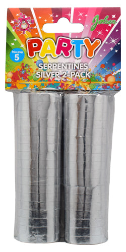 Serpentiner i Silver 2-pack