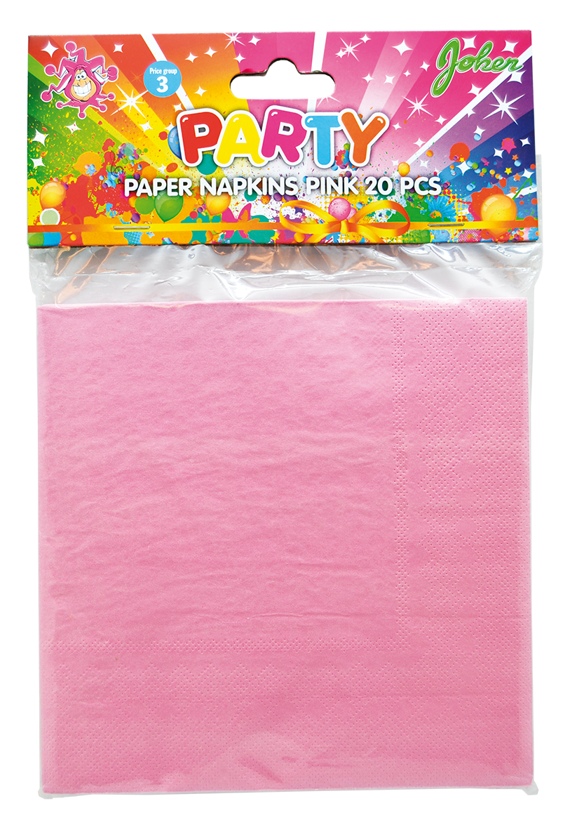 Servetter Rosa 20-pack