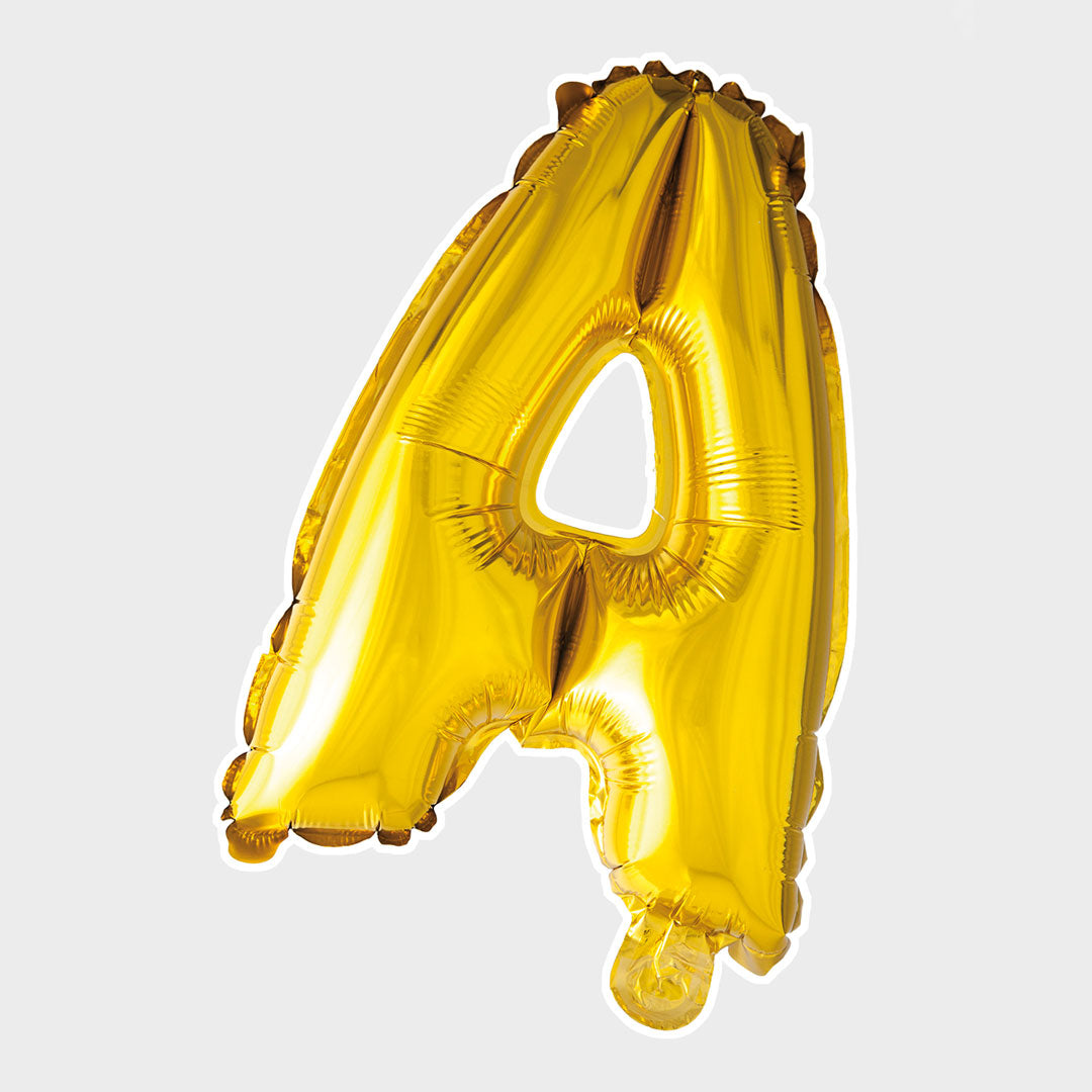 Bokstavsballong Guld Metallic Ä