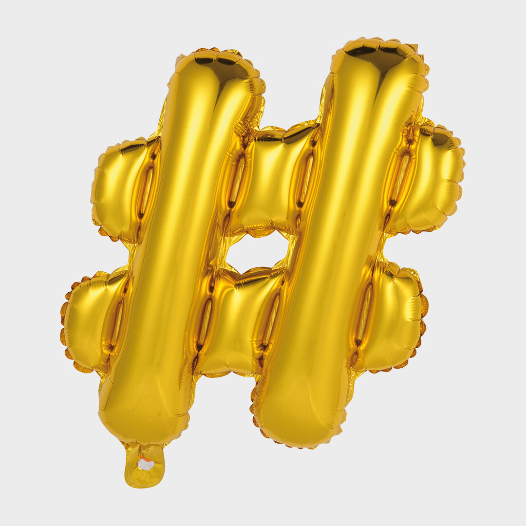 Bokstavsballong Guld Metallic #