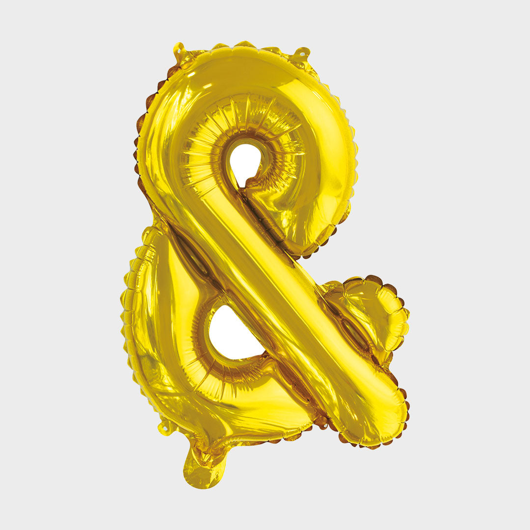 Bokstavsballong Guld Metallic &