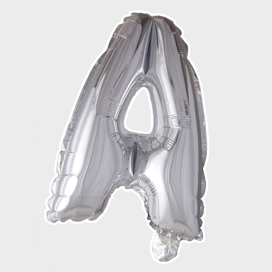 Bokstavsballong Silver Metallic A