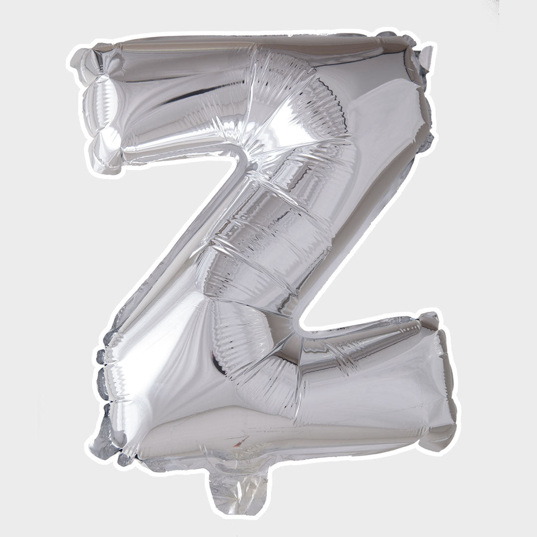 Bokstavsballong Silver Metallic Z