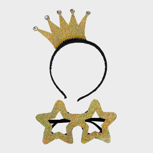 Diadem och glasögon i Guld