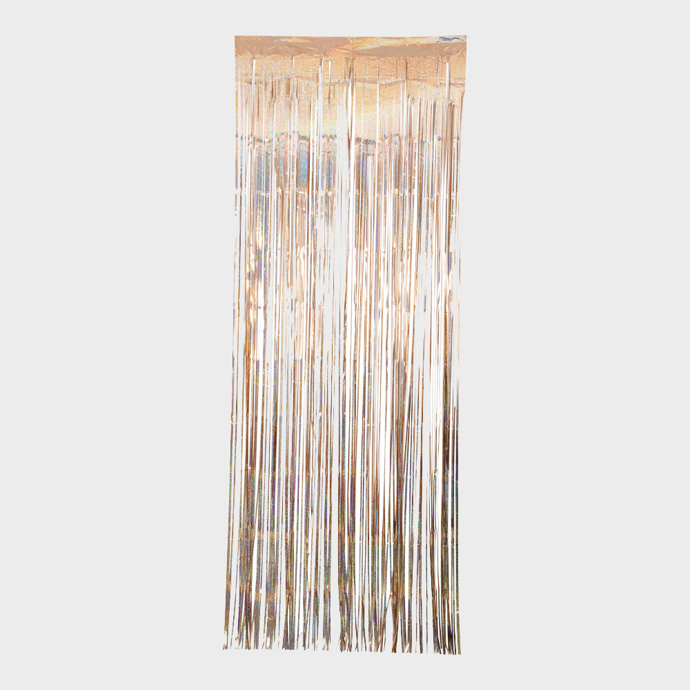 Dörrdraperi i rosèguld