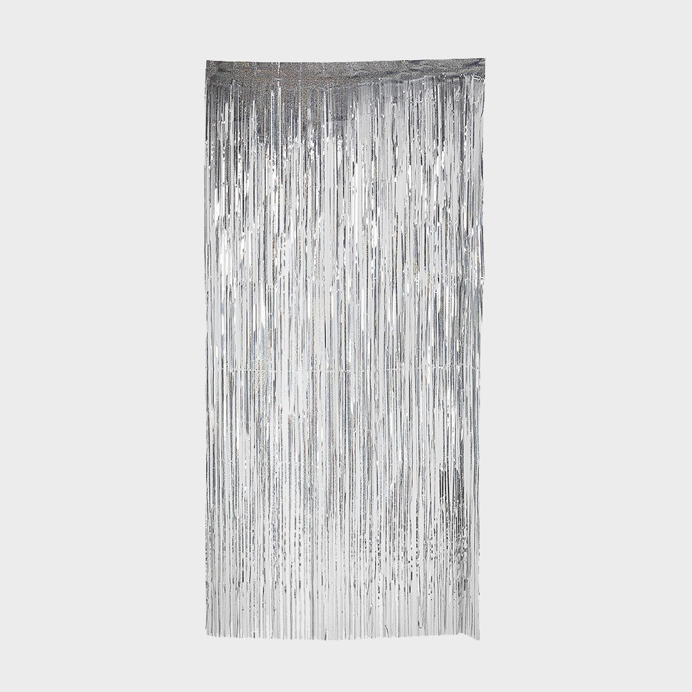 Dörrdraperi i silver