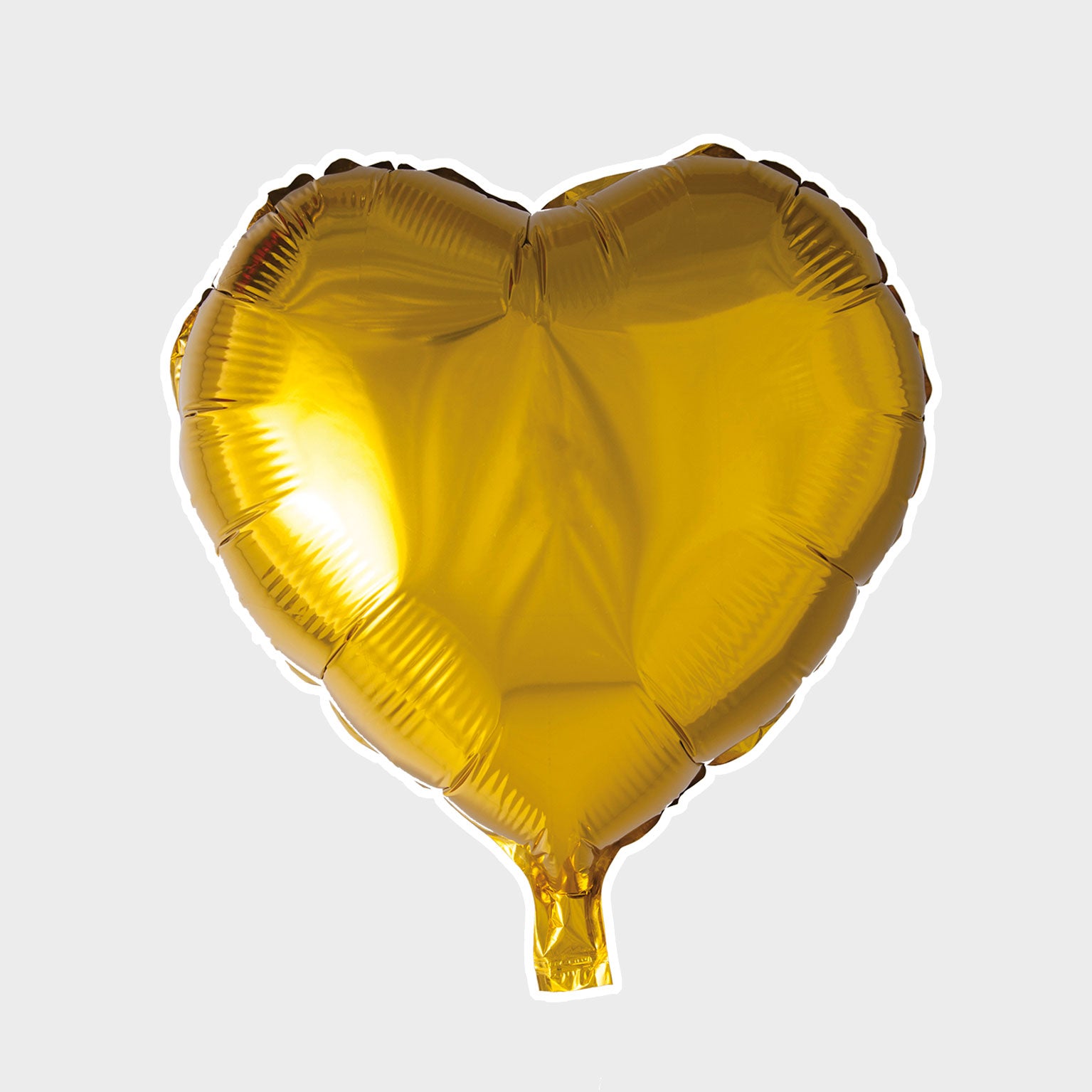 Hjärtformad Folieballong Guld