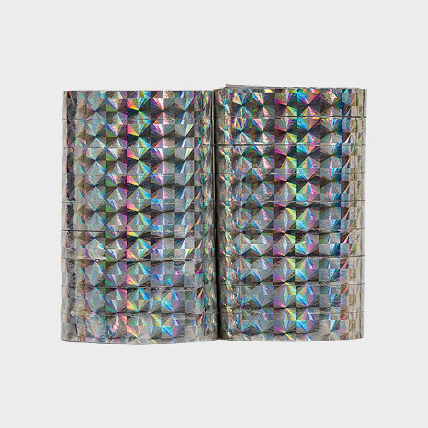 Holografiska Serpentiner i Silver 2-pack