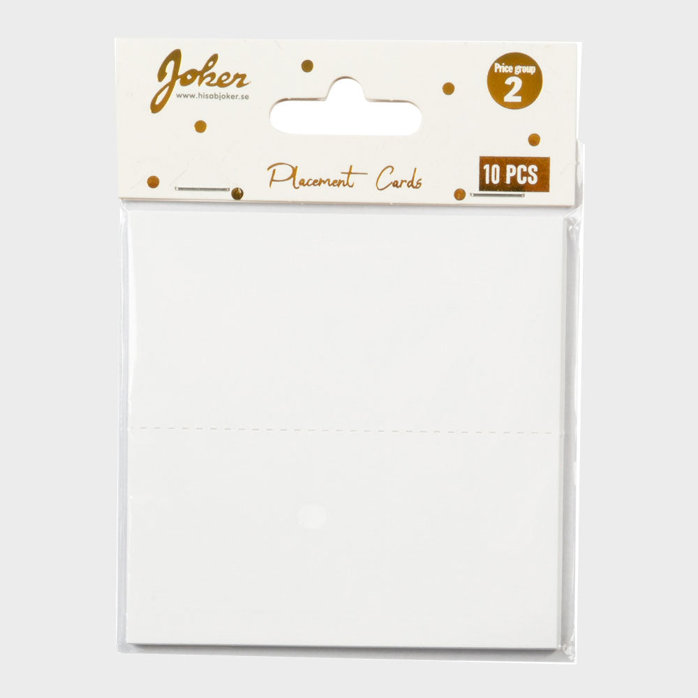 Placeringskort Vita 10-pack