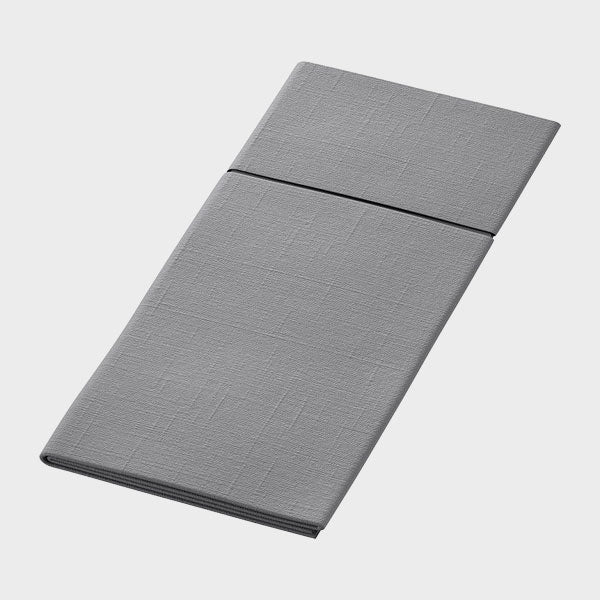 Servett Med Bestickficka Duniletto Slim - Granitgrå 40x33 cm