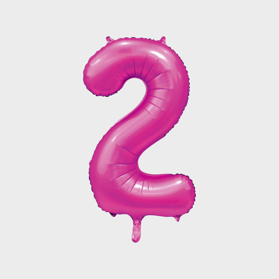 Sifferballong Rosa Metallic 2 86 cm