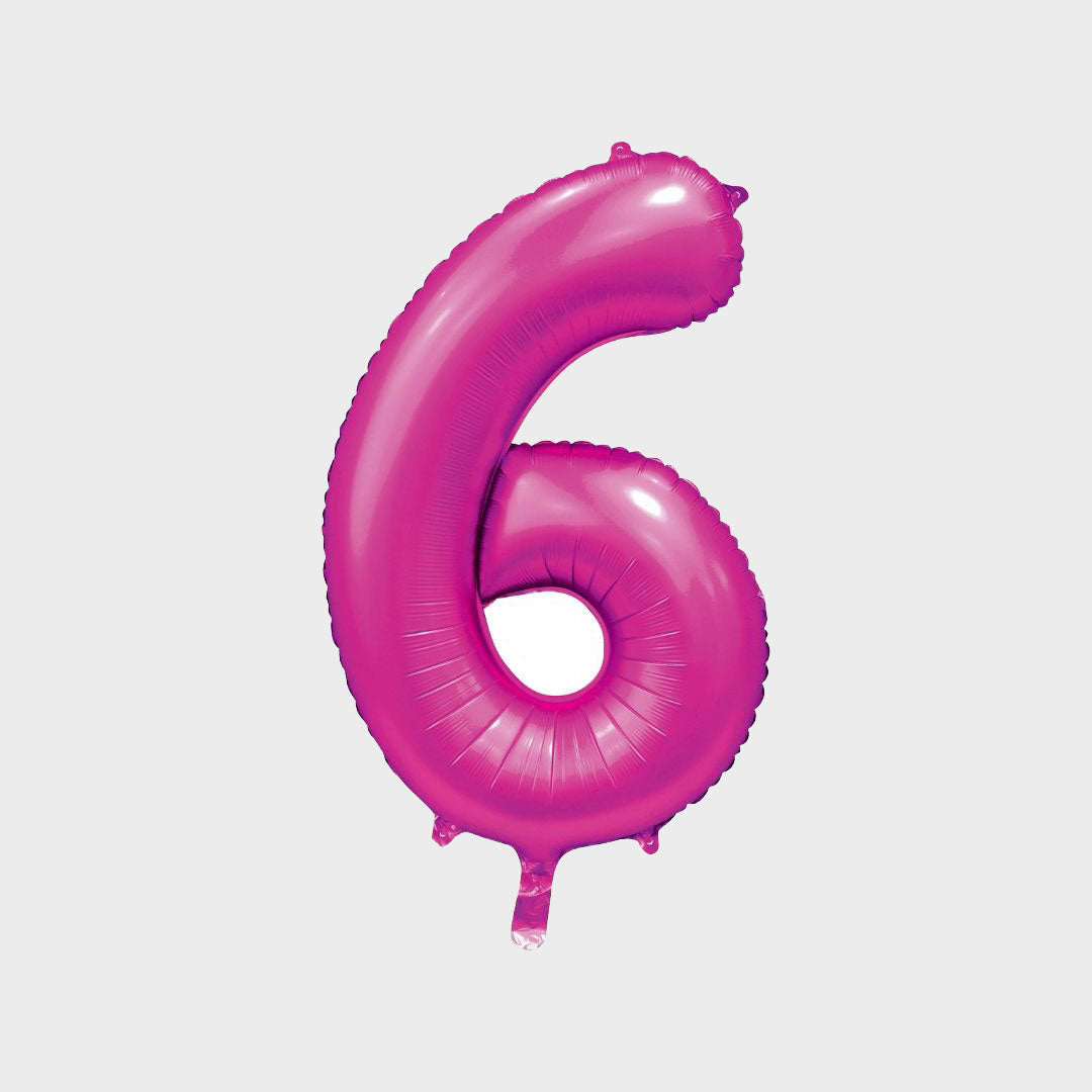 Sifferballong Rosa Metallic 6 86 cm