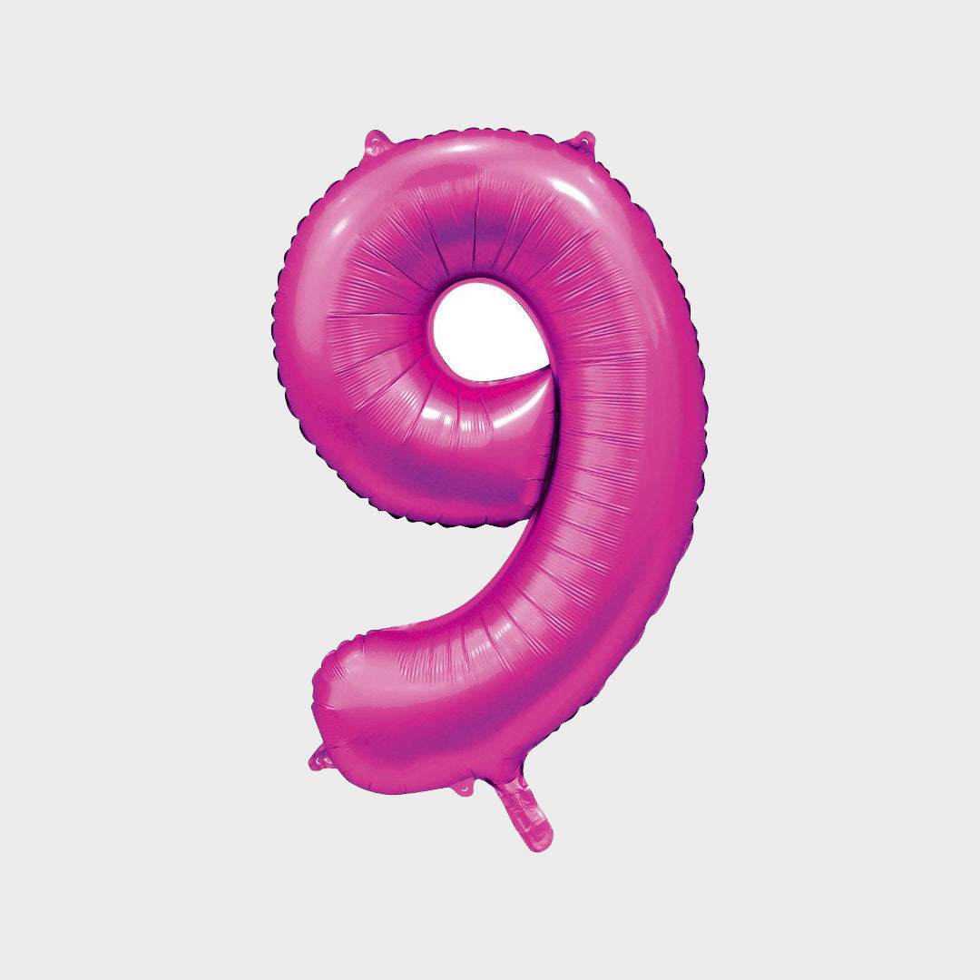 Sifferballong Rosa Metallic 9 86 cm