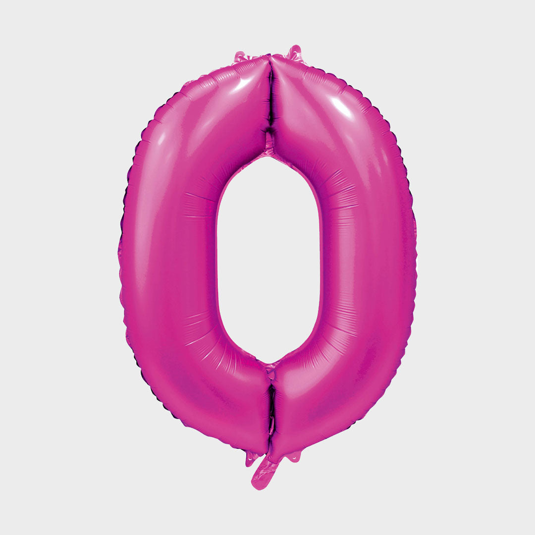 Sifferballong Rosa Metallic 0 86 cm