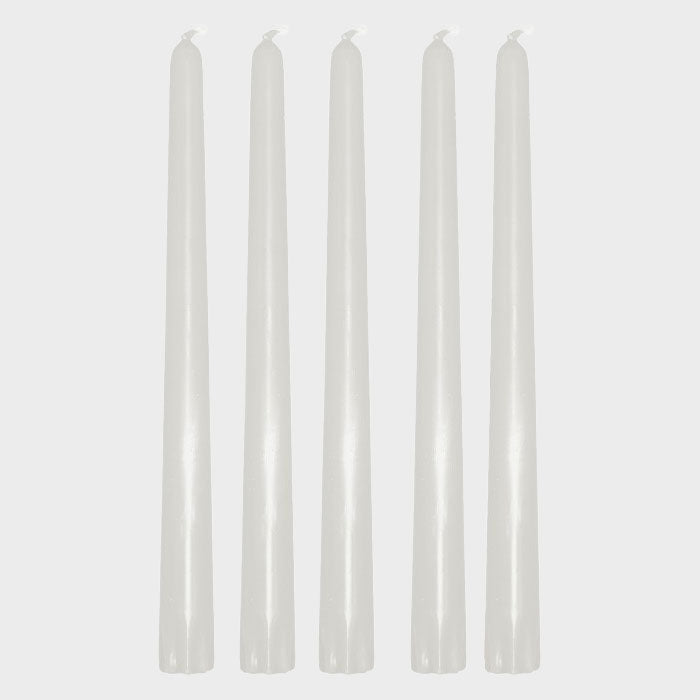 Antikljus i stearin Vit