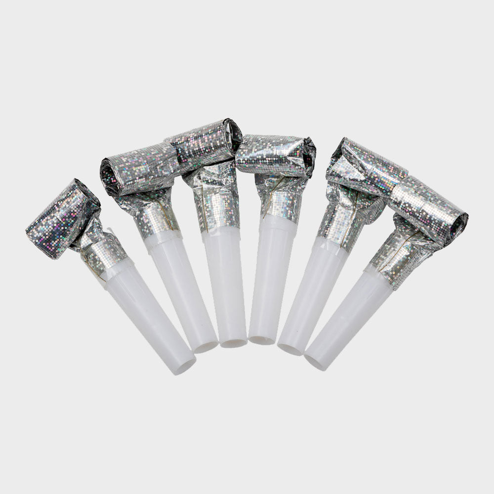 Blåsormar i holografisk/glitter silver