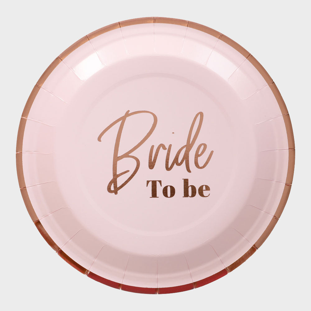 Papperstallrik Bride To Be 8-pack