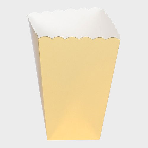 Popcornbägare i Guld 6-Pack