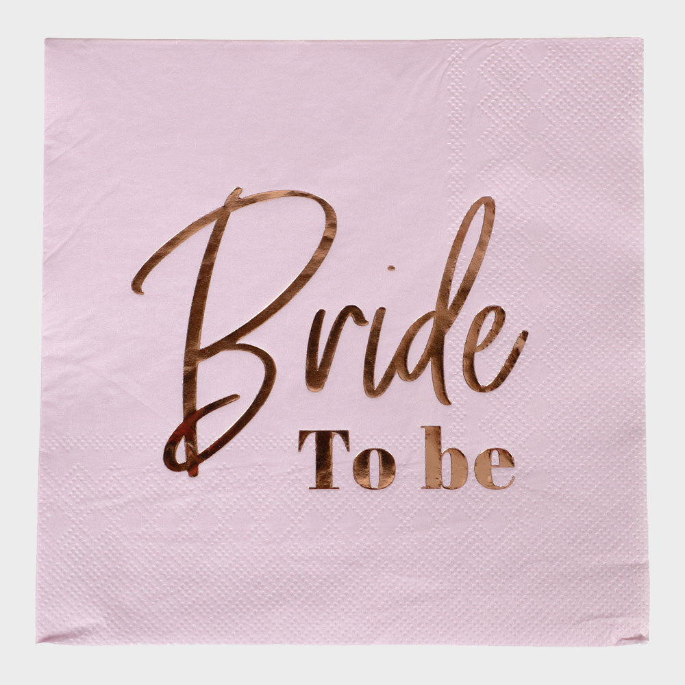 Pappersservetter Bride To Be 16-pack