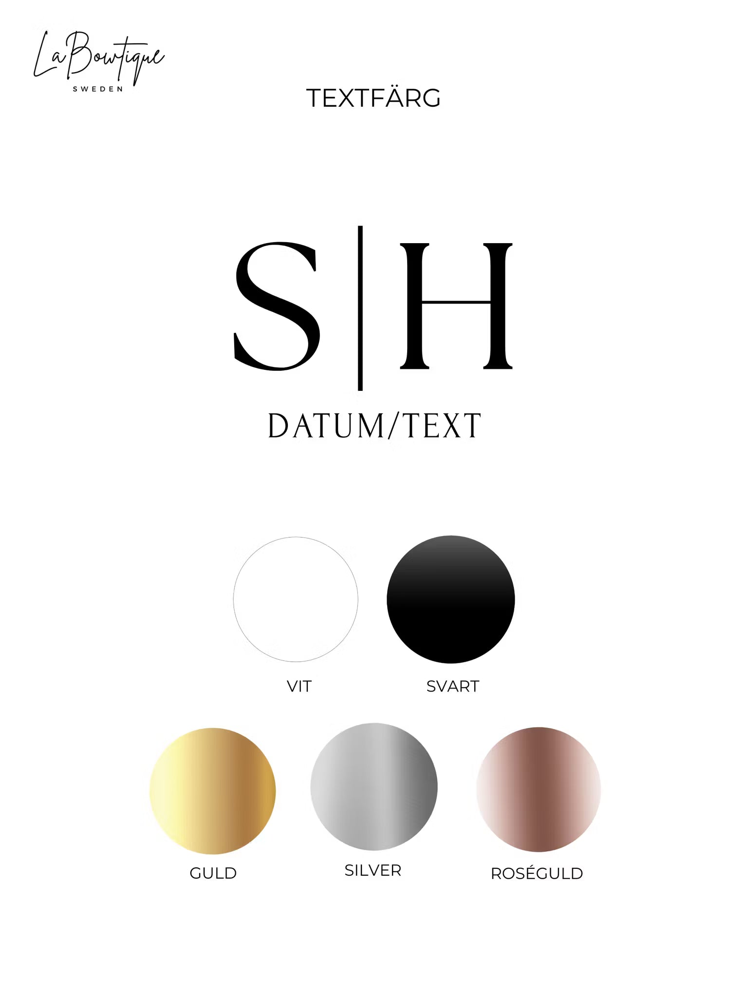 Vinyltext Initialer