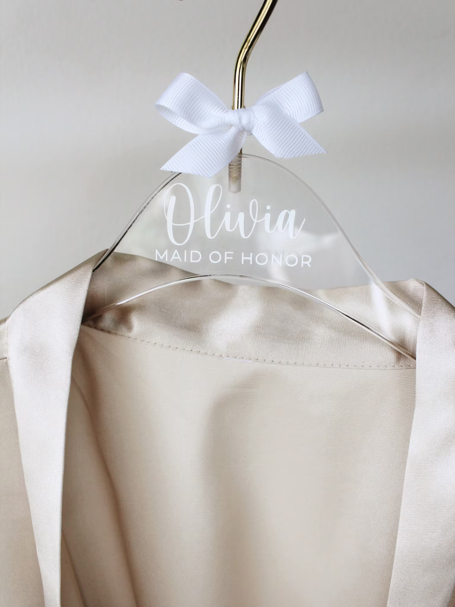 Personlig bröllopsgalge med tryck