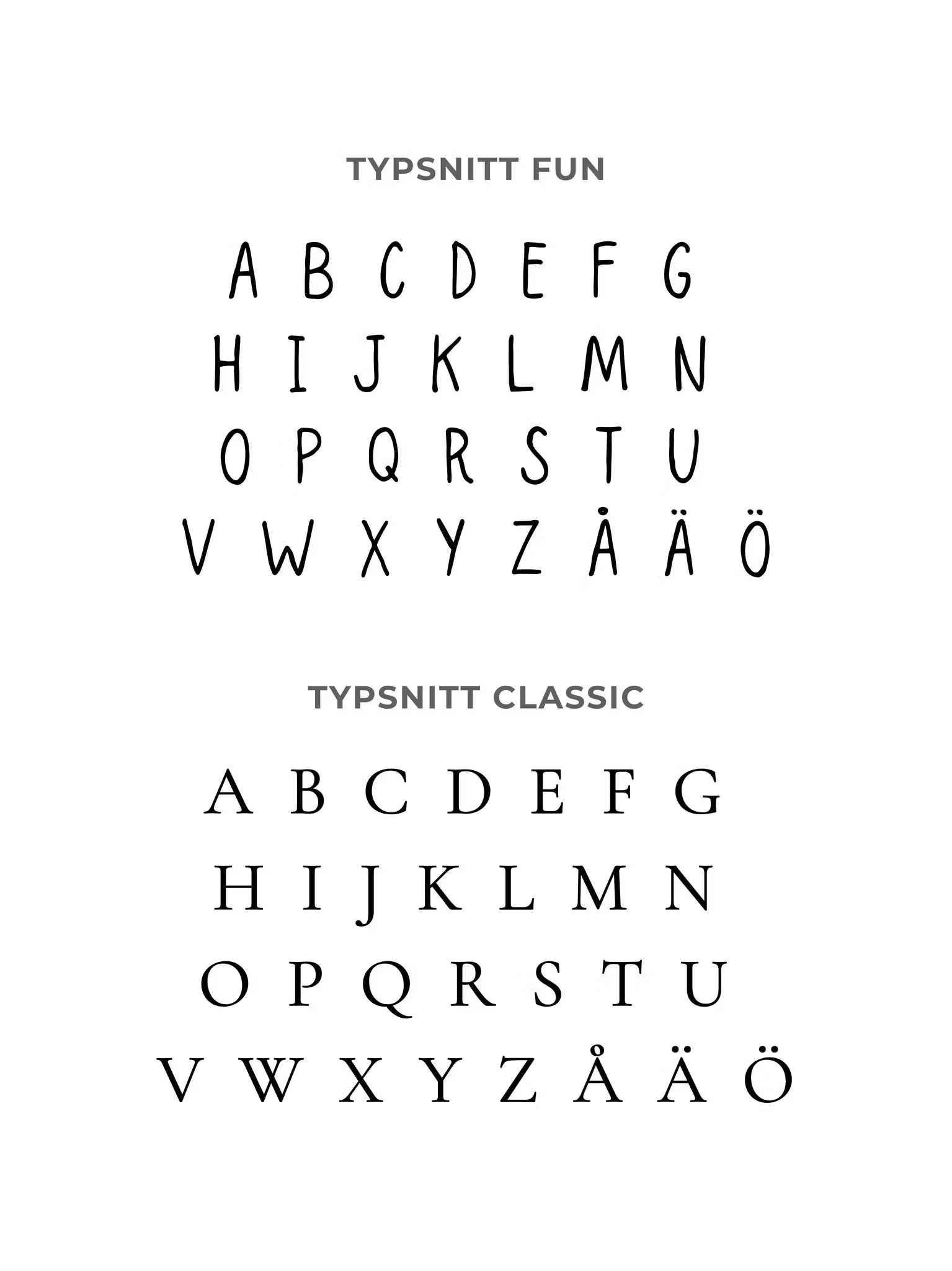 Svarta solglasögon med personligt tryck-Typsnitt