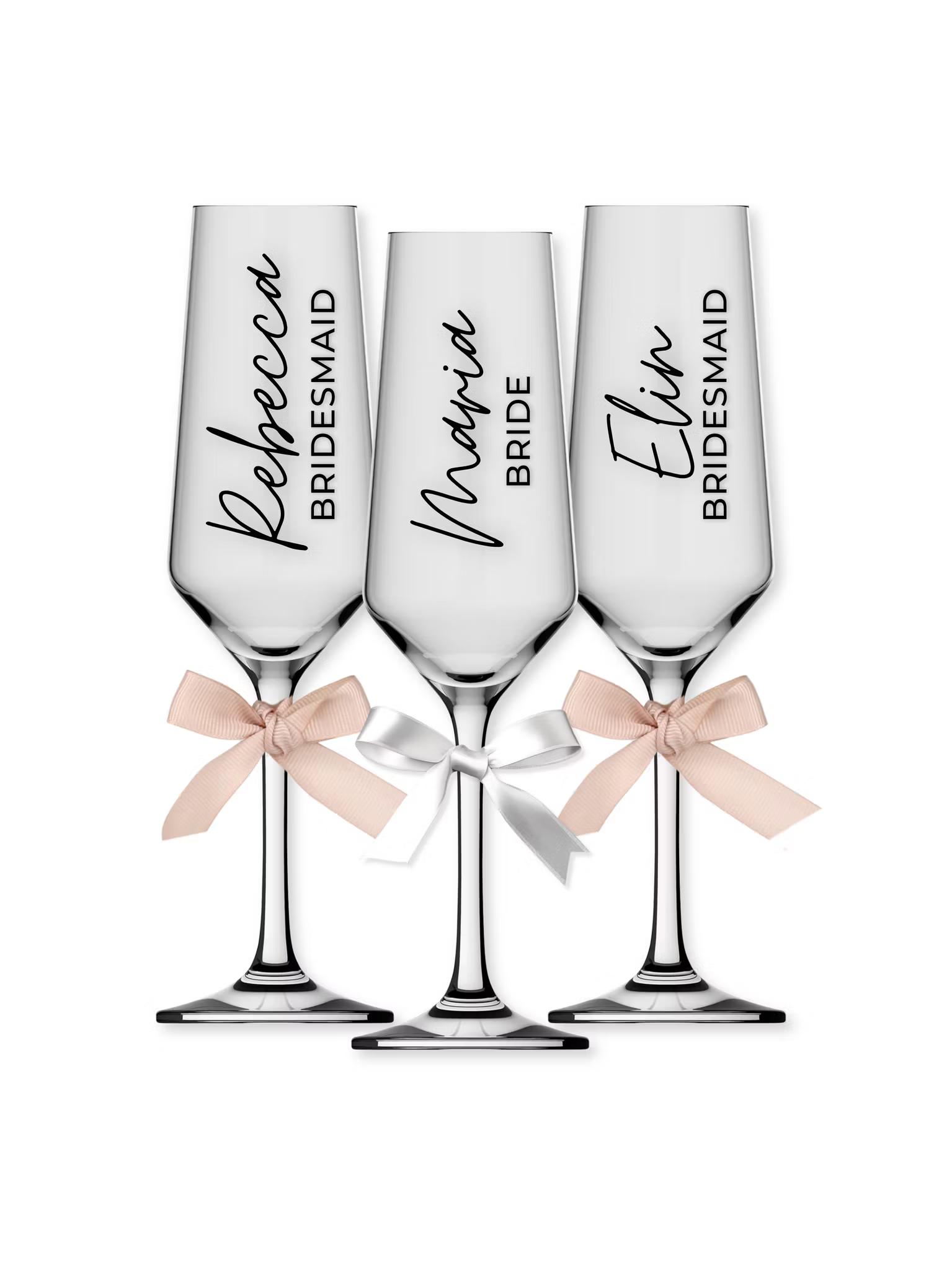 Champagneglas med Eget Tryck – Elegant Personligt Glas för Bröllop & Fester