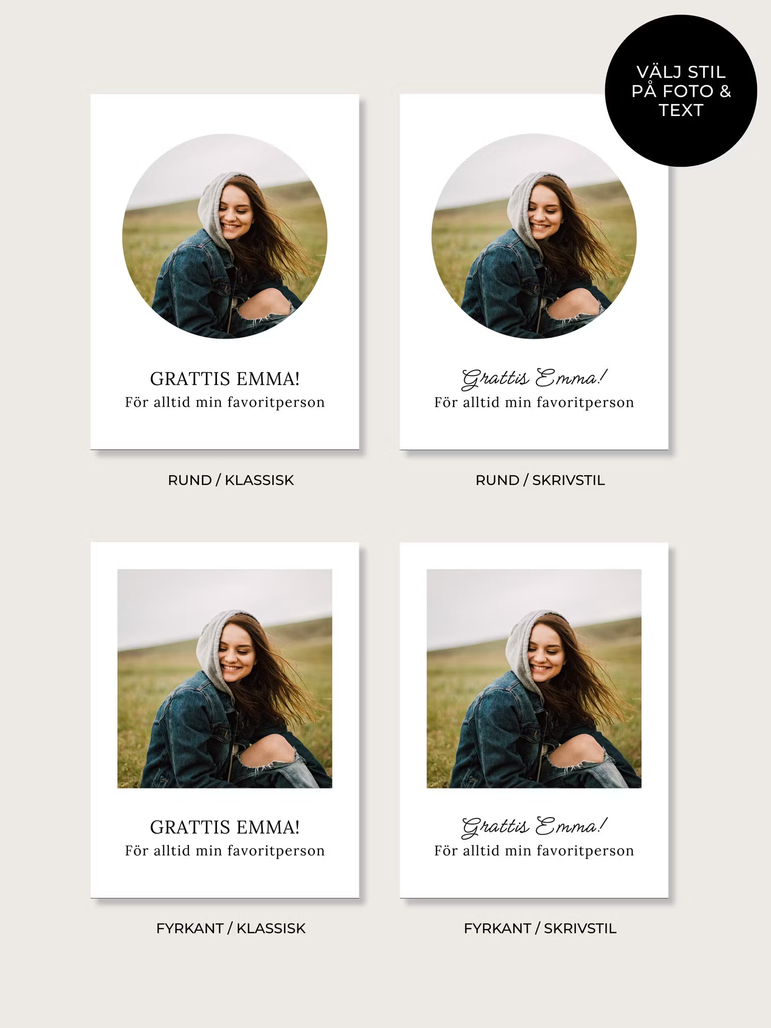 Flasketiketter till Bröllop med Eget Foto