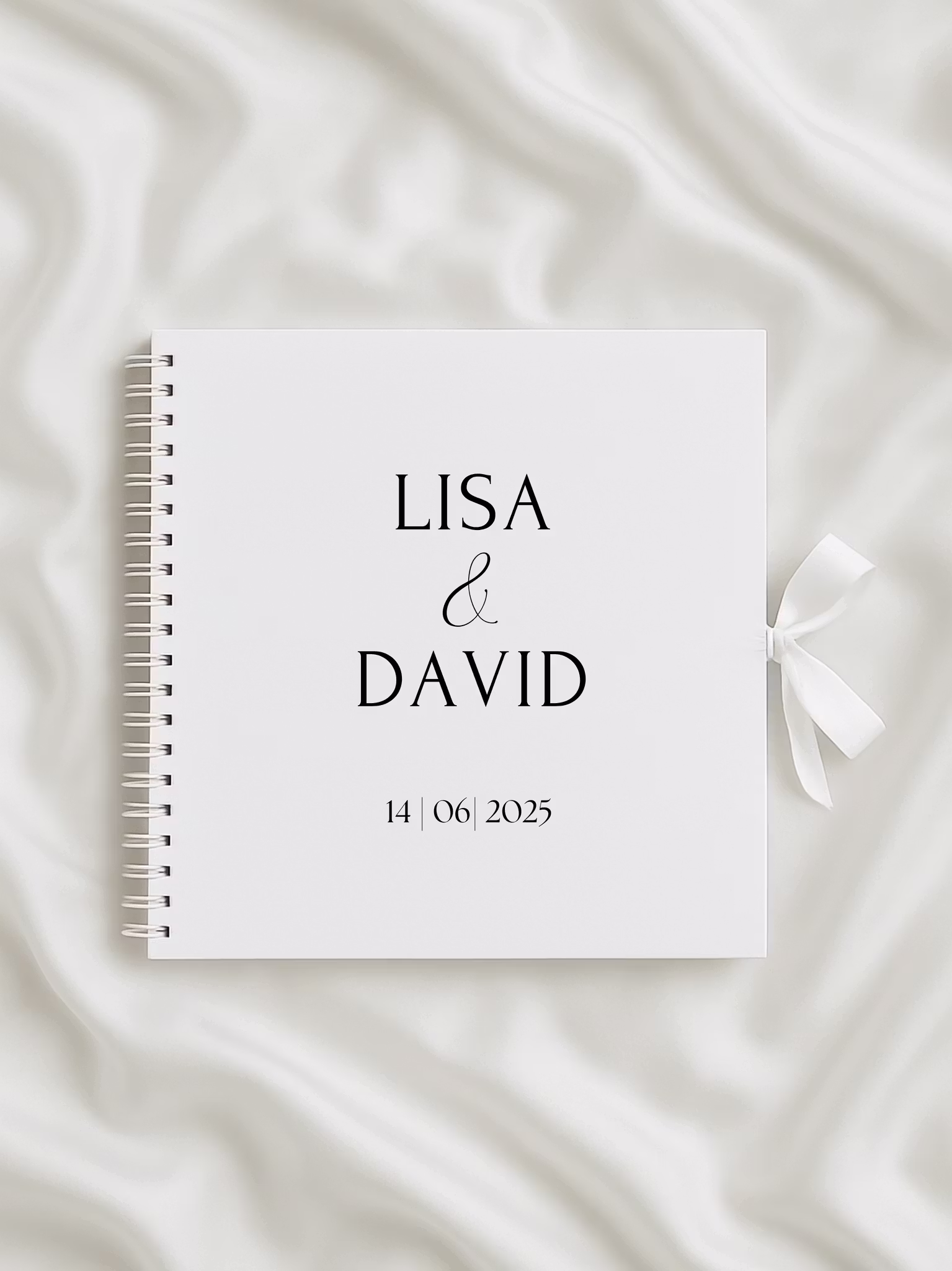 Gästbok Bröllop Classic – Personlig Gästbok med Namn