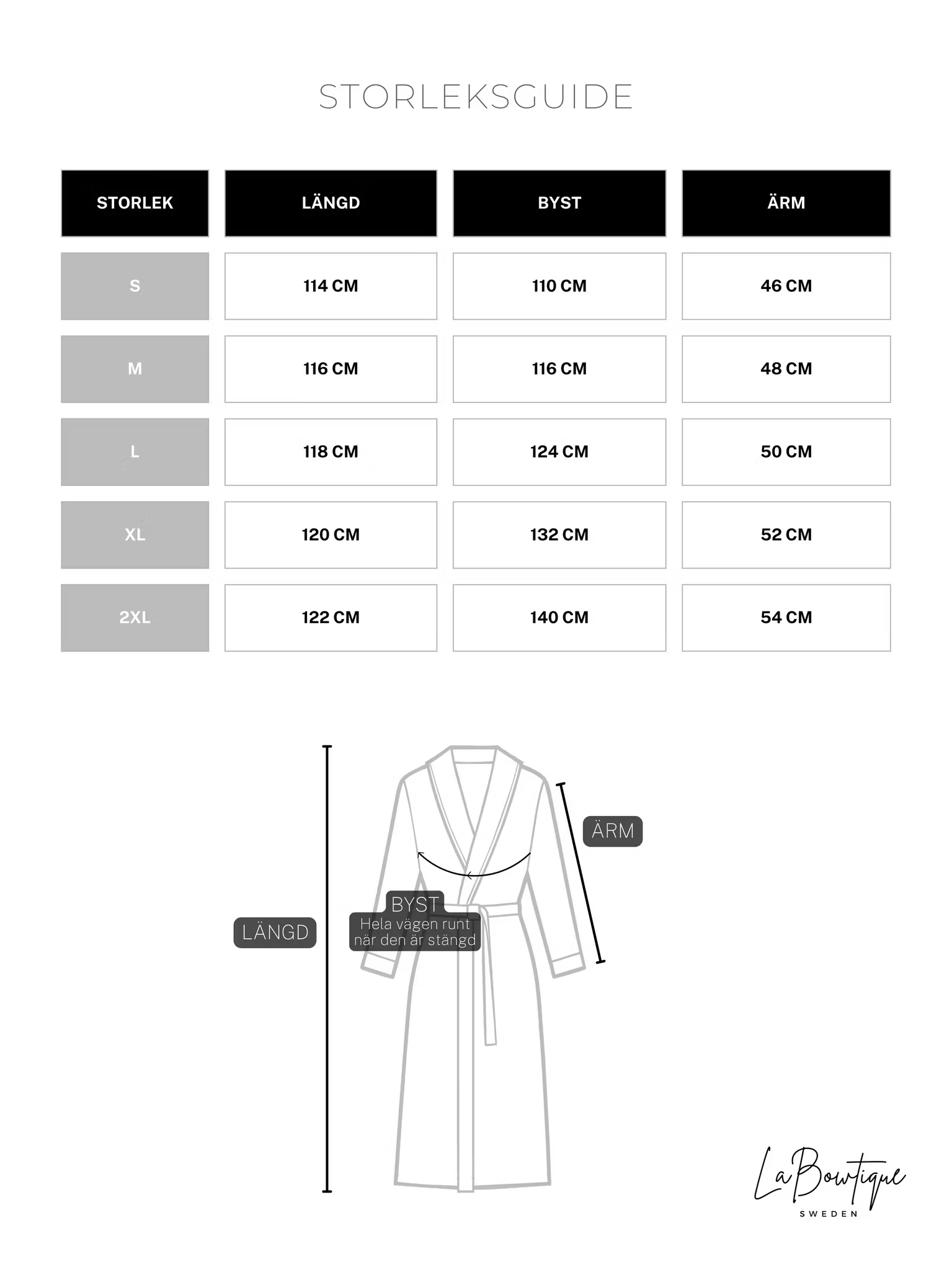 Lång Personlig morgonrock i exklusiv satin med tryck