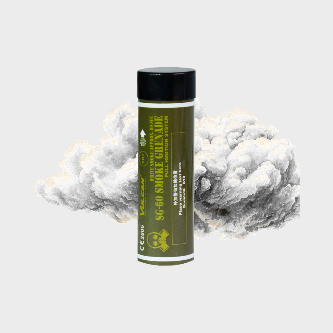 Rökgranat Vit